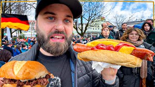 UM DIA INTEIRO PROVANDO COMIDAS DE RUA NA ALEMANHA [upl. by Iel]