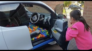 Driving the Car Full of Balls Alex PRANK Naty [upl. by Annnora]