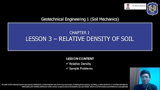 Relative Density of soil [upl. by Shannan]