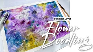 Watercolor Flower Doodling for Beginners [upl. by Nappie106]