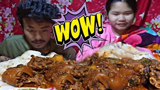 pork leg eating 🐷🐷spicy mukbang [upl. by Sharity]