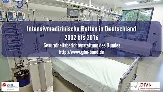 Intensivmedizinische Betten Deutschland Statistisches Bundesamt [upl. by Notkcorb]