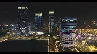 Night Tashkent City By Drone [upl. by Acinorej3]