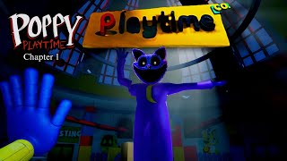 Poppy Playtime Chapter 1  HUGGY WUGGY is CATNAP full gameplay Walkthrough amp ending No Commentary [upl. by Nylekoorb]