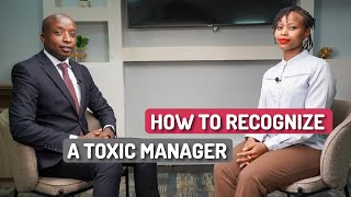 How to Recognize a Toxic Manager [upl. by Iran]