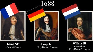 Rulers of FranceGermanyNetherlands every year 15192022 français deuschland nederlands [upl. by Eizdnil]