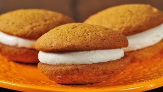 Pumpkin Whoopie Pies Recipe Demonstration  Joyofbakingcom [upl. by Otilopih]