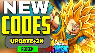 NEW ALL WORKING CODES FOR DRAGON BALL RAGE IN 2024 ROBLOX DRAGON BALL RAGE CODES [upl. by Rior114]