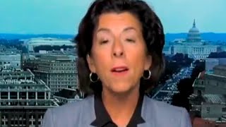 The CNBC host asks the really important questions of Gina Raimondo [upl. by Attenna]