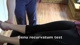 Genu Recurvatum Test [upl. by Imak284]