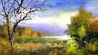 Watercolor Landscape Painting A Comprehensive Guide for Beginners  part 1 [upl. by Assej]