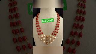 Classy look Designer Premium pearls and coral necklace wholesaleprice✅✅new today pearl fashion [upl. by Gottlieb]