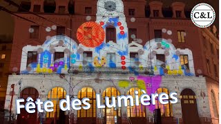 Fête des Lumières 2023  Lyon  Festival of Lights  Lyon France [upl. by Abdel576]