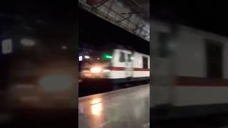 Indian superfast lokShakti express in full speed skip kalve road in night [upl. by Mikey438]