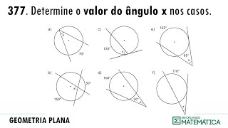 C11 ÂNGULOS NA CIRCUNFERÊNCIA 377378 [upl. by Ahsito]