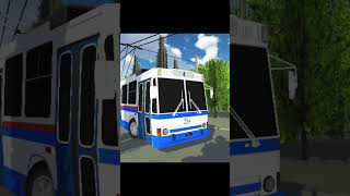 MicroTrolleybus Simulator Старый город 4 маршрут trolleybus trolleybuses gaming automobile [upl. by Fesuoy]