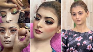 Step by step Kashee’s Inspired Makeup Tutorial  Ouj Beauty Parlour [upl. by Darooge]