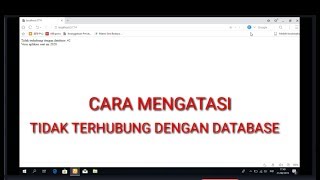 CARA MENGATASI INSTALASI APLIKASI DAPODIK 2020 TIDAK TERHUBUNG DENGAN DATABASE 2 [upl. by Apollus]