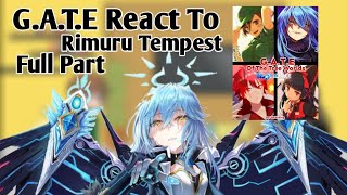 GATE React to Rimuru Tempest  Spacial Au  CrossOver  Wattpad AU  Full Part  By VOIDKING [upl. by Anisor]