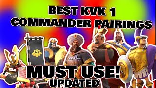 KVK 1 BEST PAIRS OF 2024 RISE OF KINGDOMS [upl. by Mathre515]