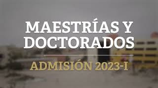 🔴unmsmposgrado ¡Postula al proceso de admisión 2023I Te ofrecemos 130 maestrías y 34 doctorados [upl. by Annaillil418]