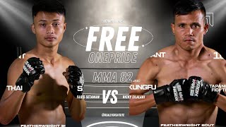 SUPER🥊💥 FARIS SETIAWAN VS RICKY SILALAHI  ONE PRIDE MMA 82 KING SIZE NEW onepridemma [upl. by Akapol]