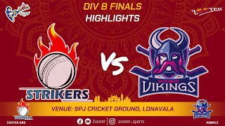 FINALS HIGHLIGHTS  DIV B  STRIKERS vs BOMBAY VIKINGS  SMPL 5 0  LONAVLA [upl. by Dorelle176]