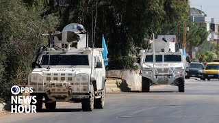 UN accuses Israel of firing on its peacekeepers in southern Lebanon [upl. by Chalmer]