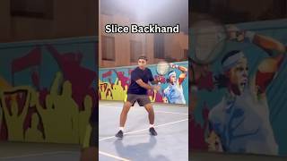 Do you have a good backhand slice  backhand tennistips shorts [upl. by Adnala]