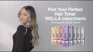 How To Pick Your Hair Toner  Wella colorcharm Permanent Crème Toner [upl. by Gnas]