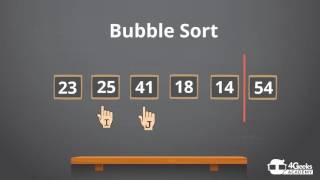 A Bubble Sorting Algorithm animated example [upl. by Krissie]