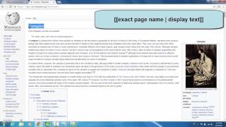 Wikipedia Editing Basics Source Editor [upl. by Arrehs]