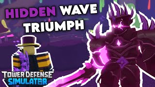 HIDDEN WAVE TRIUMPH  EASY STRATEGY  Roblox Tower Defense Simulator [upl. by Engis]