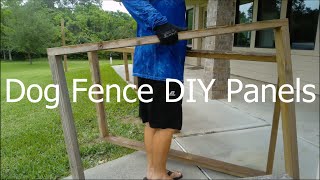 DIY Dog Fence Panels Simple Setup No Digging [upl. by Esylla]