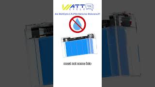 Are WattCycle LiFePO4 Batteries Waterproof  WattCycle Battery FAQ [upl. by Enail]