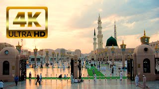 4K ultra HD Akşam saati Mescidi Nebevi turu Hayran olacaksınız [upl. by Znerol]