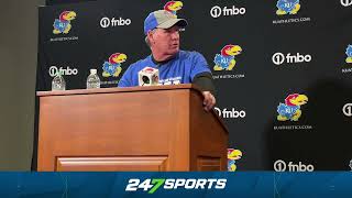 Lance Leipold reacts to Kansas win over Iowa State [upl. by Loris]