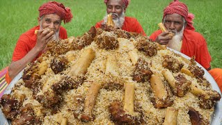 NALLI BIRYANI  Buffalo Paya Processing amp Cooking in Village  Food for Disabled People [upl. by Krischer]