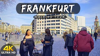 Frankfurt City Walking Street 2023 🇩🇪  4K HDR 60FPS [upl. by Noivaz]