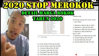 VIRAL beredar daftar Harga rokok naik tahun 2021 mulai Januari [upl. by Siuraj570]