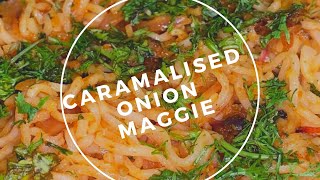 Caramelised Onion Maggi  Using two main ingredients  Easy Maggi recipe [upl. by Silvano]