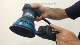 Lixadeira Roto orbital Makita BO5030 vídeo básico [upl. by Ayaet75]