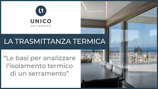 FINESTRE la TRASMITTANZA TERMICA e LISOLAMENTO TERMICO [upl. by Eniamrahs144]