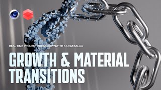 How to Make Growth Objects and Material Transitions Cinema 4D amp Redshift [upl. by Moises]