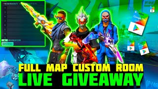 Live Giveaway Full Map Custom 🫨 Free Fire  Hitesh Gaming [upl. by Adnwahsor]