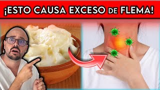 5 ALIMENTOS que causan MOCO y FLEMA EN LA GARGANTA  ¡REMEDIOS para eliminar MOCOS [upl. by Enneibaf]