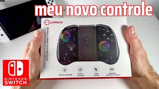 Controle LinYuvo para Nintendo Switch Unboxing [upl. by Esorylime]