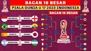 RESMI LOLOS Bagan 16 Besar Piala Dunia U 17 2023  Jadwal 16 Besar Piala Dunia U 17 2023 Indonesia [upl. by Bevash48]