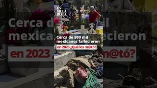 Cerca de 800 mil mexicanos fallecieron en 2023 ¿Qué los mtó [upl. by Eward156]