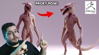 ZBrush Tutorial Proxy Pose Your Character Under 10 Minutes [upl. by Molly]